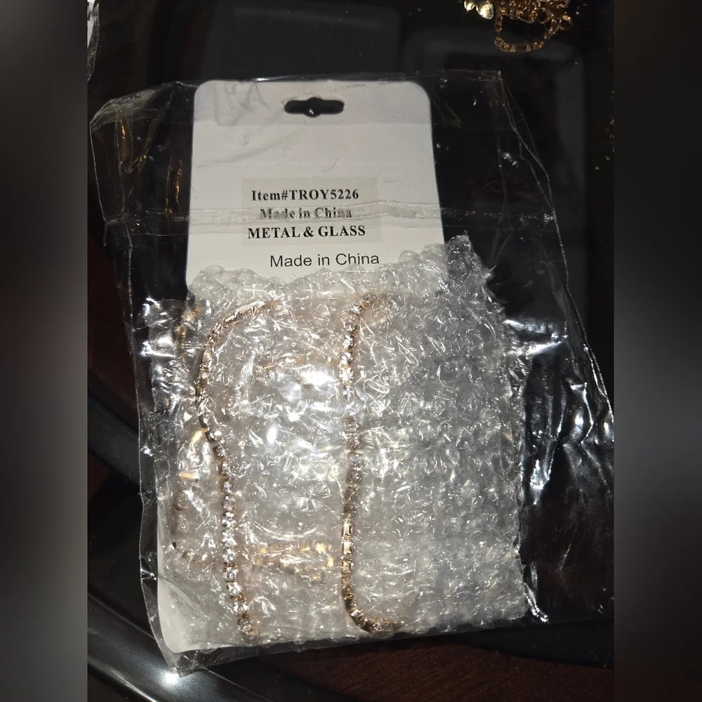 Fashion Nova Ice Him Out Lariat Necklace Gold NEW